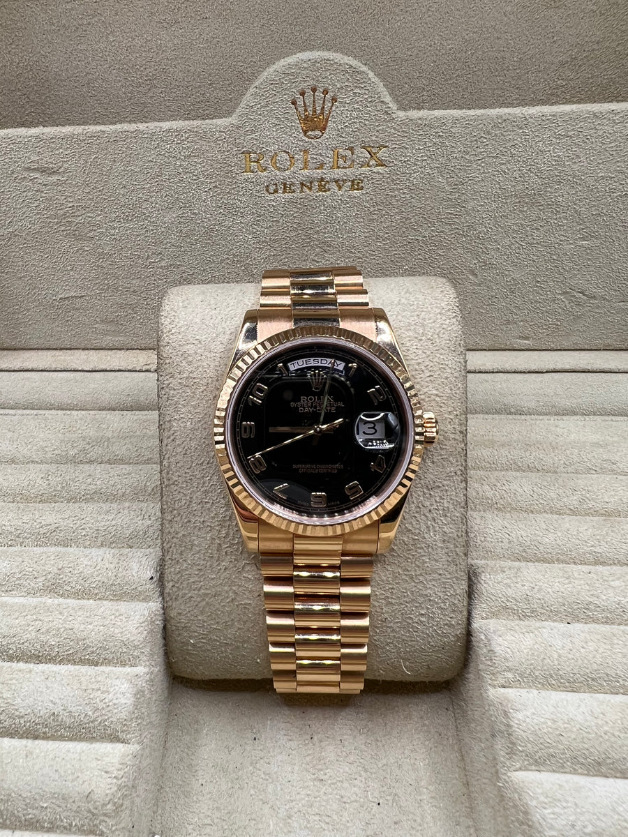 2003 ROLEX DAYDATE ROSE GOLD 118235 WSN 2412